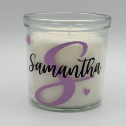 Personalised Initial Scented Candle, Rose Gold, Fragranced Birthday, Bridesmaid, Home, Gift For Her, Milestone, Keepsake, Christmas, Wedding - thumbnail 3