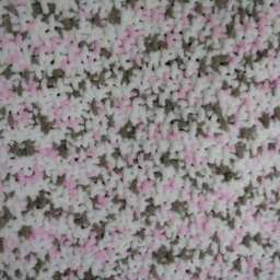 Baby Girl Soft Knitted Pink & Gray Blanket/Lap Robe/Wheelchair Blanket - thumbnail 3