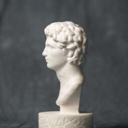 Marble Bust Of Alexander The Great Statue Carved Greek Marble Figurine - thumbnail 2