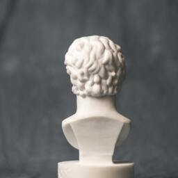 Marble Bust Of Alexander The Great Statue Carved Greek Marble Figurine - thumbnail 3