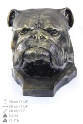English Bulldog, Dog Big Head Statue, Limited Edition, Artdog - thumbnail 1