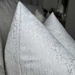 Handmade Pearl White Cushion Cover Textured Euro Sham Pillow - thumbnail 3