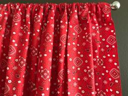 Floral Bandanna Paisley Cotton Curtain Panel 58 Inch Wide/Window D??cor Classroom Bedroom Cabin Hotel Guest Room Curtains - thumbnail 1