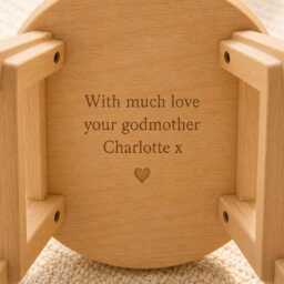 Personalized Wooden Stool - Childs Nursery Decor-Dinosaur- Birthday - thumbnail 2