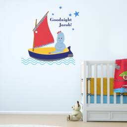 Personalised Goodnight Igglepiggle in The Night Garden Wall Sticker - thumbnail 1