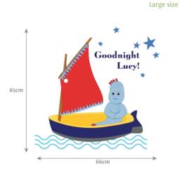 Personalised Goodnight Igglepiggle in The Night Garden Wall Sticker - thumbnail 4