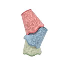 Scallop Lampshade - Double Fabric Petra Ian Sanderson Scallop Any Light Fitting Plus Battery - thumbnail 3