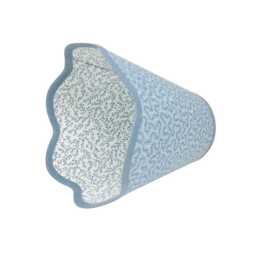 Scallop Lampshade - Double Fabric Petra Ian Sanderson Scallop Any Light Fitting Plus Battery - thumbnail 1