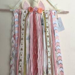 Unicorn Bow Holder. Hair Bow Hanger, Organizer, Holder Wall Hanging, Extra Large Holder, Hair Clip - thumbnail 3