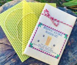 Beeswax Roll A Candle Making Kit in 2 Sizes - Christmas Xmas Stocking Filler Eco Friendly Gift/Party Bag Secret Santa - thumbnail 1