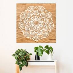 Empathy Mandala Wall Stencil - Mandala Wall Stencil Large For Painting On Wood Better Than Decals - thumbnail 2