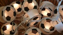 Football-Themed String Lights For Children's Rooms - Individual Color Selection Various Designs - thumbnail 1