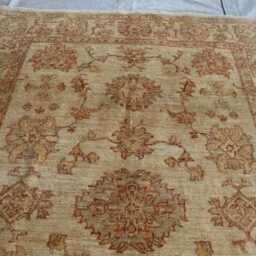 4x6 Ft Natural Colour Chubi Rug, Afghan Small Area Brand New Luxury Rug, Medallion Geometric Super Living Room Carpet - thumbnail 2