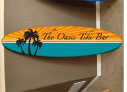 Custom Surfboard Wall Decor Hawaiian Beach Art - 48 Inch - thumbnail 1
