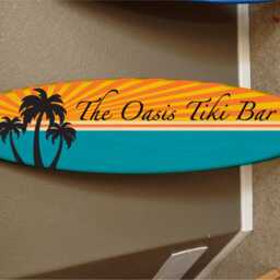 Custom Surfboard Wall Decor Hawaiian Beach Art - 48 Inch - thumbnail 2