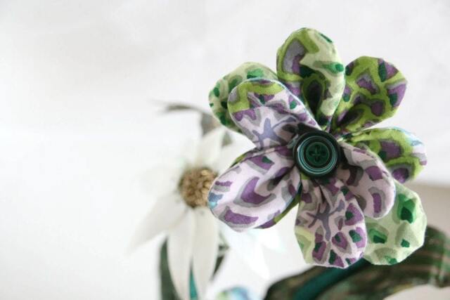Fiber Art Flower Sculpture, Unique Home Decor, Wedding Centerpiece, Soft Sculpture Fabric Flowers, One Of A Kind Art, Everlasting - image 1