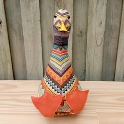 Cool Canard Doorstop/Bookend. Aztec Stripe, Fill At Home, Funny Doorstop, Duck Decor, Housewarming, Unique Gift, Fun Home Accent - thumbnail 3