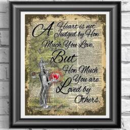 Art Print Set - The Wizard Of Oz Poster Wall Decor On Dictionary Pages Nursery Home Decoration - thumbnail 3
