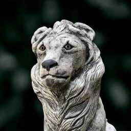 Gothic Lion Statue Concrete Guardian Sculpture Cement Animal Figurine Outdoor Decoration Lion Lover Gift Front Door Ornament - thumbnail 4