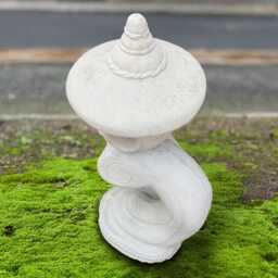 Curved Concrete Pagoda Sculpture Japanese Stone Ornament Handmade Figure Zen Art Decor Outdoor Lantern Statue Gift - thumbnail 3