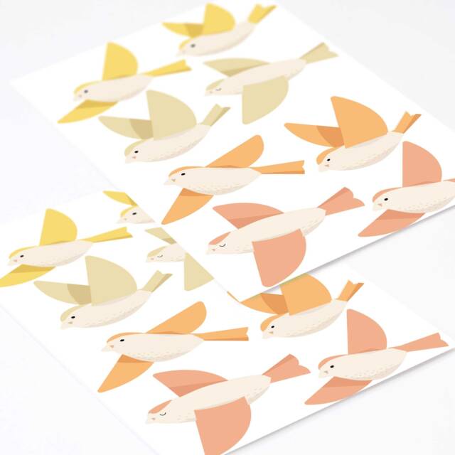 Forest Birds Wall Decals Eco-Friendly Nursery Decor - image 1