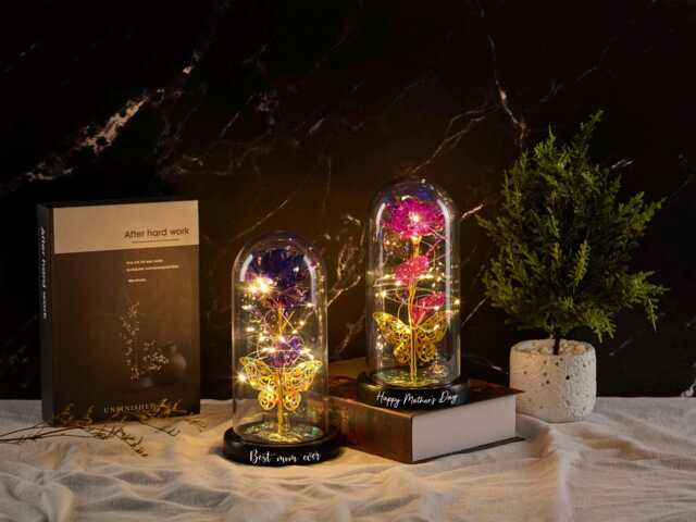 Personalized Rose Led Light For Her/Mom, Mother's Day Gift, Eternal Rose, Gift For Her/Mom - image 1