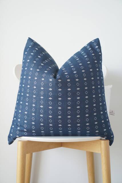 Indigo Striped Pillow Cover - image 1
