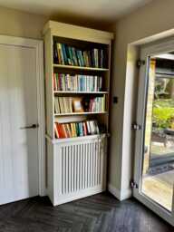 The Wyedale Handcrafted Radiator Bookcase Storage Cabinet - thumbnail 1
