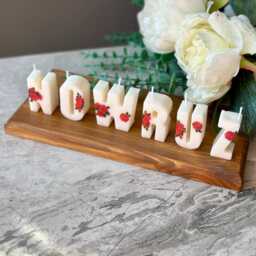 Nowruz Candle, Haft Sin Candle, Nowruz Letters Persian New Year, Happy Nowruz, Seen Candle, Sofreh Haftseen, Persian Handmade, Hafez - thumbnail 2