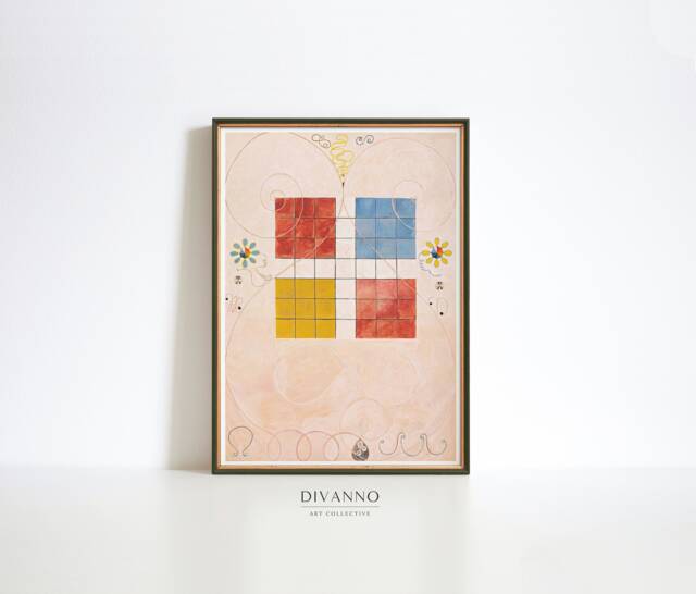 Hilma Af Klint Abstract The Ten Largest Series Print, Colorful Gallery Wall, Exhibition Poster, Modern Home Decor, Printable Gift, Digital - image 1