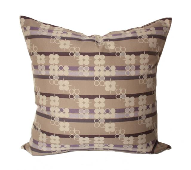 Pallas Pillow Cover, Beige & Lilac Wheat Chocolate Cover - image 1