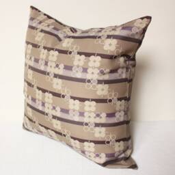 Pallas Pillow Cover, Beige & Lilac Wheat Chocolate Cover - thumbnail 2