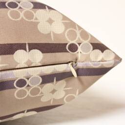 Pallas Pillow Cover, Beige & Lilac Wheat Chocolate Cover - thumbnail 3