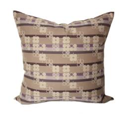 Pallas Pillow Cover, Beige & Lilac Wheat Chocolate Cover - thumbnail 1