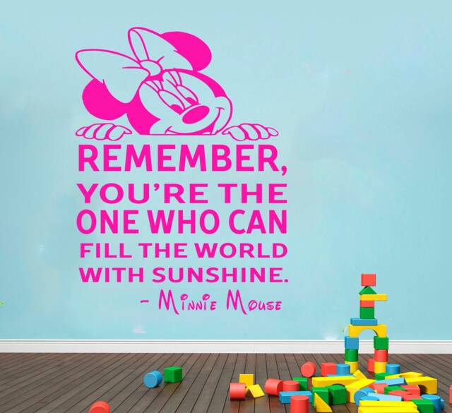 Mickey & Minnie Mouse Name Wall Decal Nursery Decor Sticker 4127 - image 1