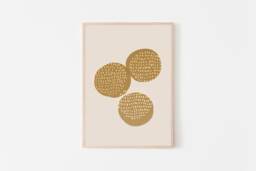Sesame Ball Art, Jian Dui Dimsum Modern Asian Food Giclee Print, Fine Art Paper Home & Kitchen Decor For The Lover - thumbnail 1