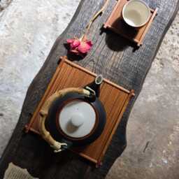 Handcrafted Wabi Sabi Cha Dao Tea Table - thumbnail 3