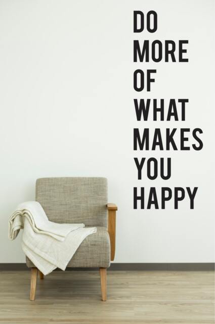 Do More Happy Vinyl Wall Decal - Inspirational Home Decor - image 1