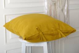 Mustard Natural Linen Pillowcase, Eco Friendly Softened Pillow Case, All Sizes Standard, Sham, Queen, King, Body. Luxury Pure