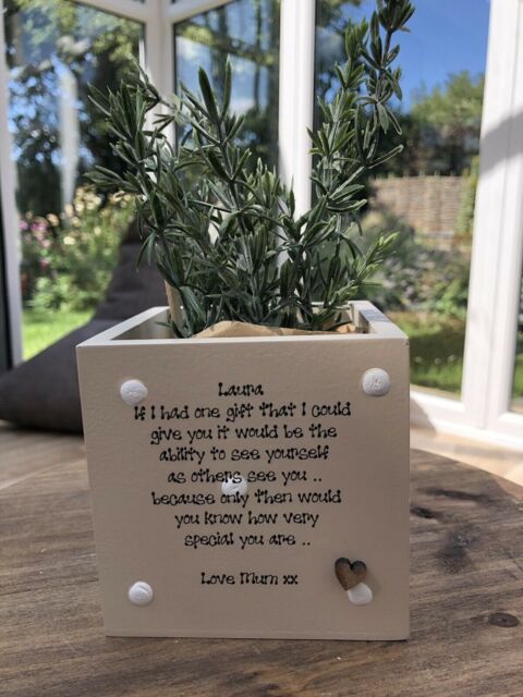 Best Friend Personalised Flower/Plant Pot Special Friend Gift Shabby Chic Style. Friendship Lifelong Christmas Birthday Any Names - image 1