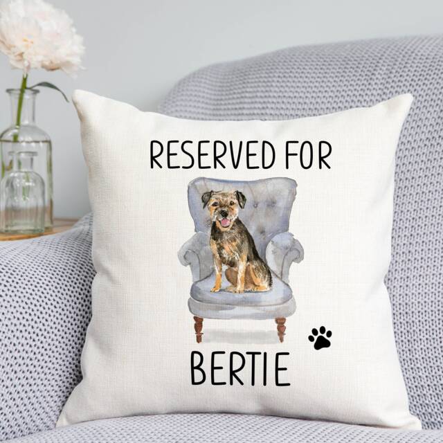 Border Terrier Cushion - Dog Related Gift Reserved For Dog Cushion Gift - image 1