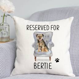 Border Terrier Cushion - Dog Related Gift Reserved For Dog Cushion Gift - thumbnail 1