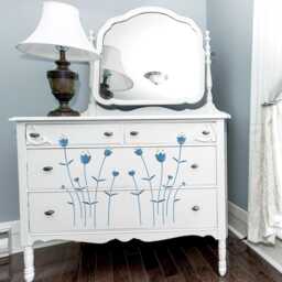 Linnea Spring Flower Stencil - Scandi Style Wall & Furniture Stencils From The Studio. Floral Reusable Stencil For Home Decor. 10584 - thumbnail 1