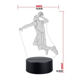 Personalised Basketball Led Night Light Sports Bedroom Decor - thumbnail 2