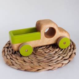 Wooden Toy Car - Personalized Baby Gift Wood Truck Eco-Friendly Nursery - thumbnail 2