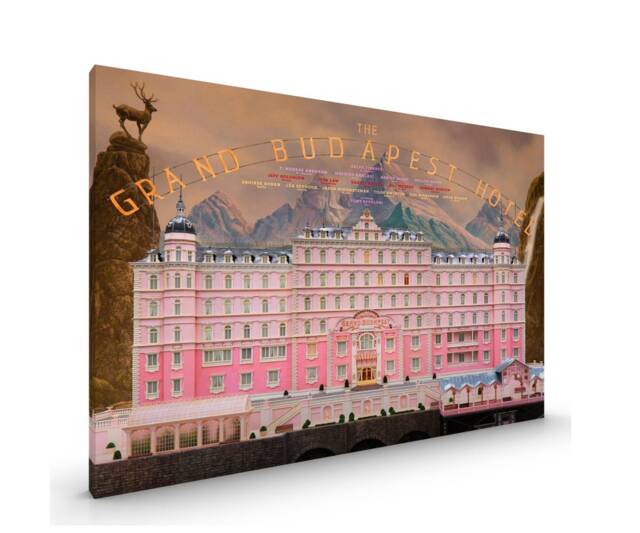Grand Budapest Hotel Canvas Framed Glossy Coated Premium With Metal Hanger Various Sizes - image 1