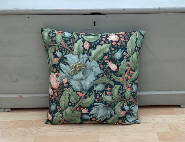 William Morris Helmshore Floral Linen Cushion Cover Double Sided Pillow Sham - image 1
