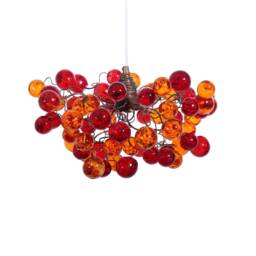 Bubbles Lighting, Ceiling Pendant Light With Orange & Red Wine Bubbles - thumbnail 2