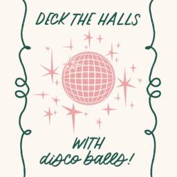 Deck The Halls With Disco Balls Christmas Art Print - thumbnail 4