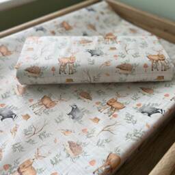 Woodland Animals Travel Changing Mat, Woodland Animals Baby Changing Mat, Travel Mat - thumbnail 4